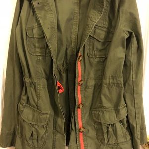 Old navy olive green utility jacket